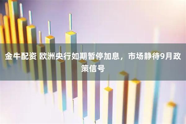 金牛配资 欧洲央行如期暂停加息，市场静待9月政策信号